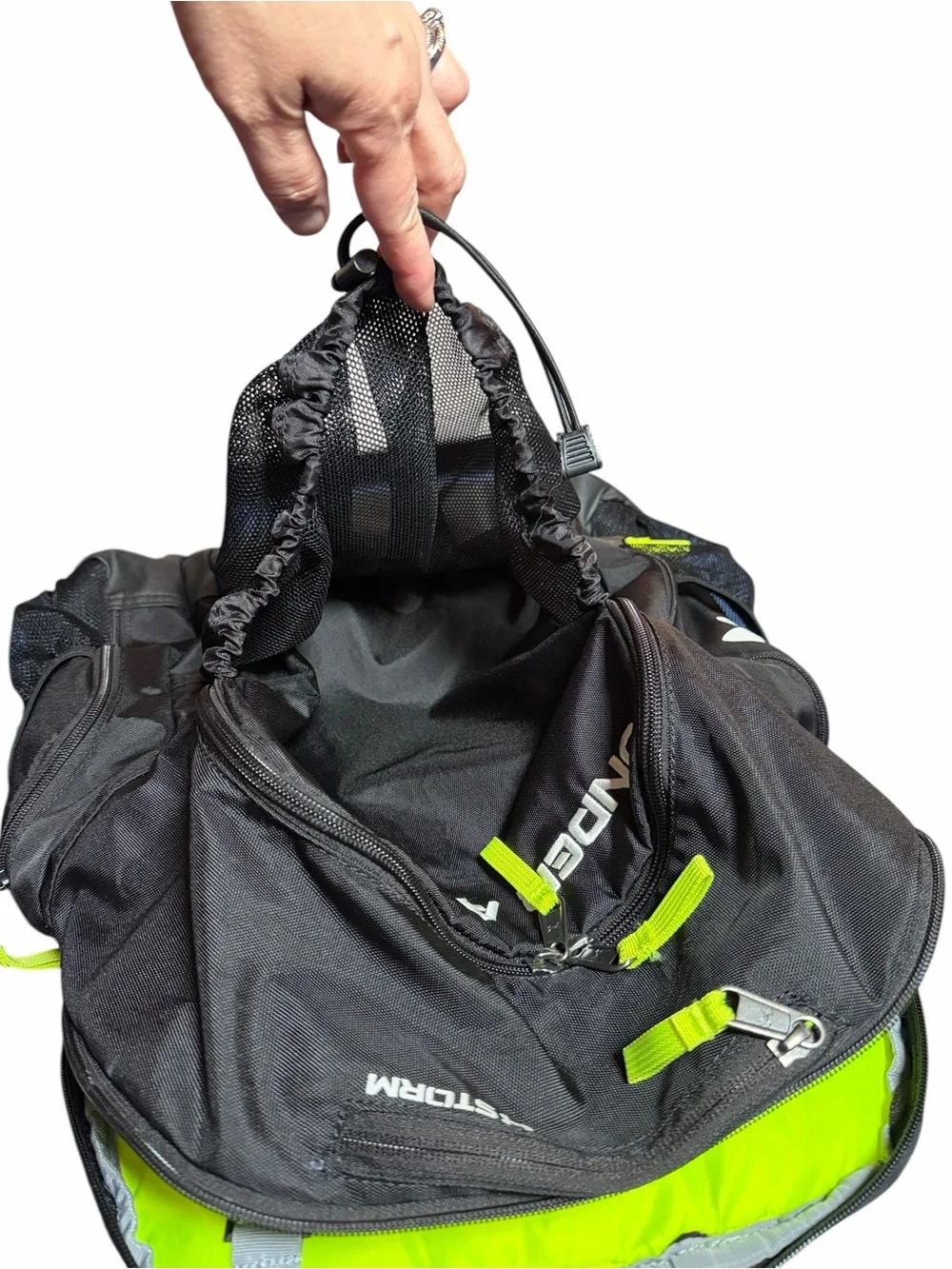 Under Armour Storm Black & Neon Yellow Striker Soccer ball Backpack